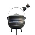 Minhaj - Cast Iron Potjie Pot Size 8 with 2 Silicone Gloves