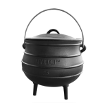 Minhaj - Cast Iron Potjie Pot Size 25 with 2 Silicone Gloves