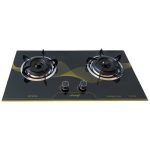 Aruif 2-Burner Tempered Glass Panel Gas Stove