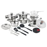 Minhaj - 9 Layers Heavy Bottom 27 Pieces Stainless Steel Pots Set