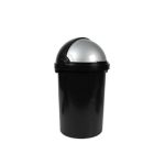 DH - Flip-Top Dustbin 25L - Black