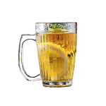 Embossed Ribbed Glass Mug ? 310ml 6pc