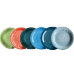 Hand-Painted Ceramic Dinner Plate ? 10.5" 6pc