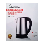 Condere Electric Stainless-Steel Kettle 2L (Model: LX-2003)