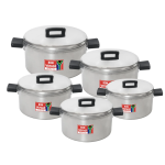 Bon Voyage Aluminium Cookware Pots Set: 10 Piece Set