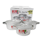Bon Voyage 6-Piece Aluminium Pot Set