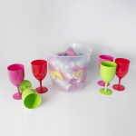 Otima Party Set ? 1 Clear Ice Bucket & 6 Vino Cups