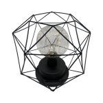 Black Geometric Decor Lamp Light for Home or Office