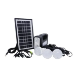 Condere S-6119 Solar Lighting System Portable Solar-Powered LED Lights with Mobile Charging