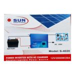 Sun- Powered Inverter with AC Charger S-4020: 4000W Pure Sine Wave Inverter for Home & Commercial Use