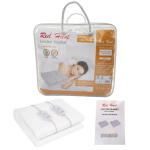Red Hart Electric Blanket ? Heated Winter Blanket for Single & Double Beds | White Polyester
