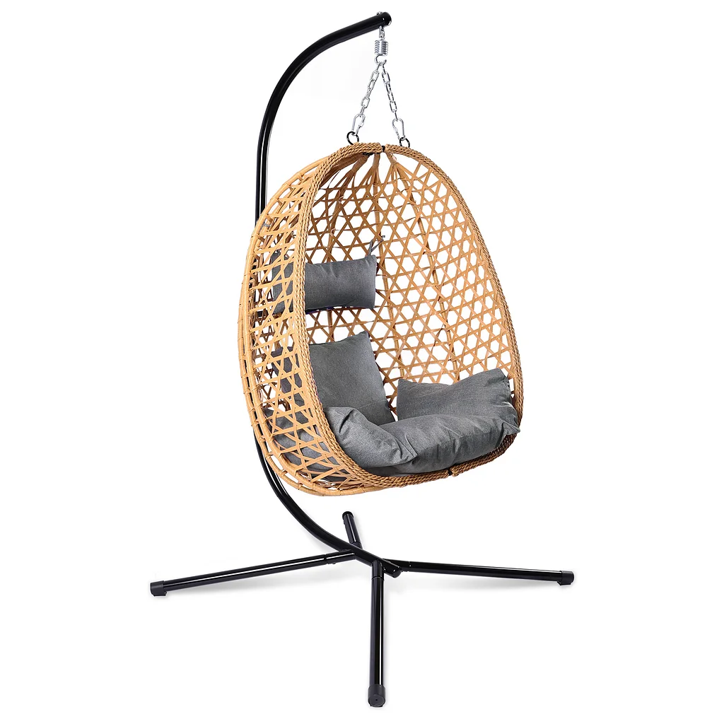 Minhaj - Hanging Egg Chair with Stand and Cushions - Image 8