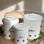 Minhaj Homeware Kitchen Canisters 3-piece Set - TDT-2