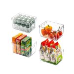 Minhaj Homeware Square Fridge Bin 4piece Set 109428/4