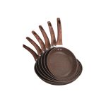 iStar Fry Pan 3piece Non-Stick Set Brown - 10000034-36-38