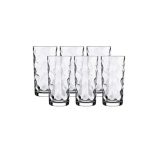 Nice One Embossed Glass 6piece