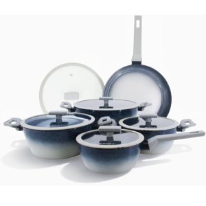 Minhaj Homeware Aluminium Two-Toned 13piece Cookware Set