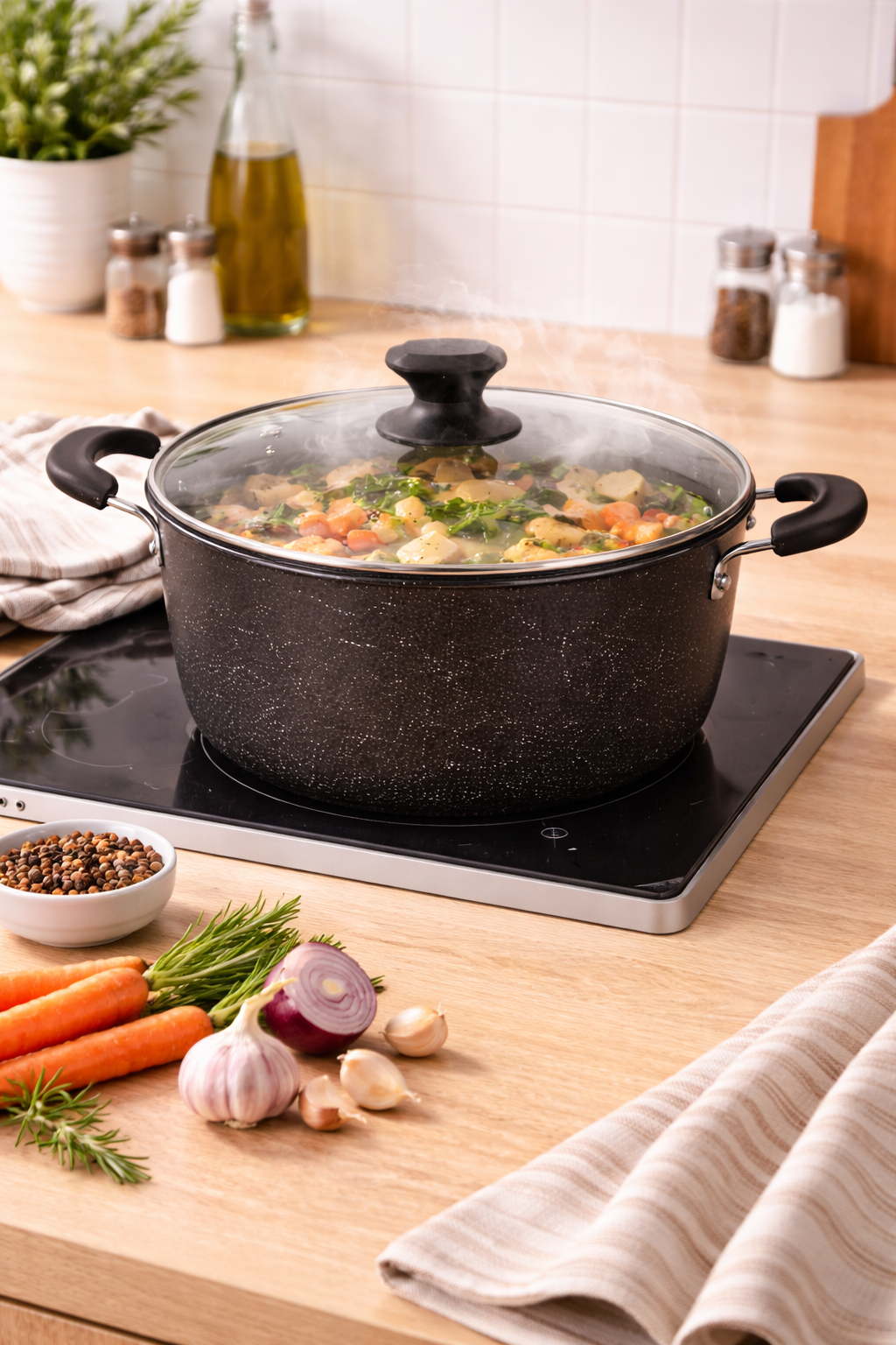 iStar Granite Coating 10piece Cookware Set 10000045 - Image 3